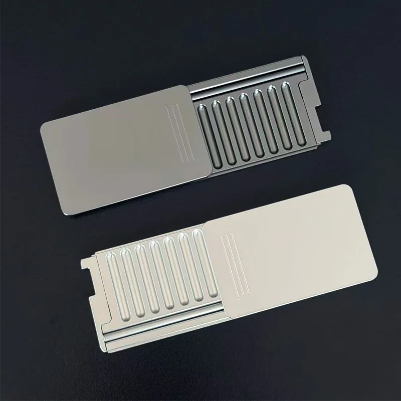 High Quality 8-Compartment Metal Snuff Container Kit with Slide Lid Design Built-in Aluminum Straw Leak-Proof Snuff Storage case view 4