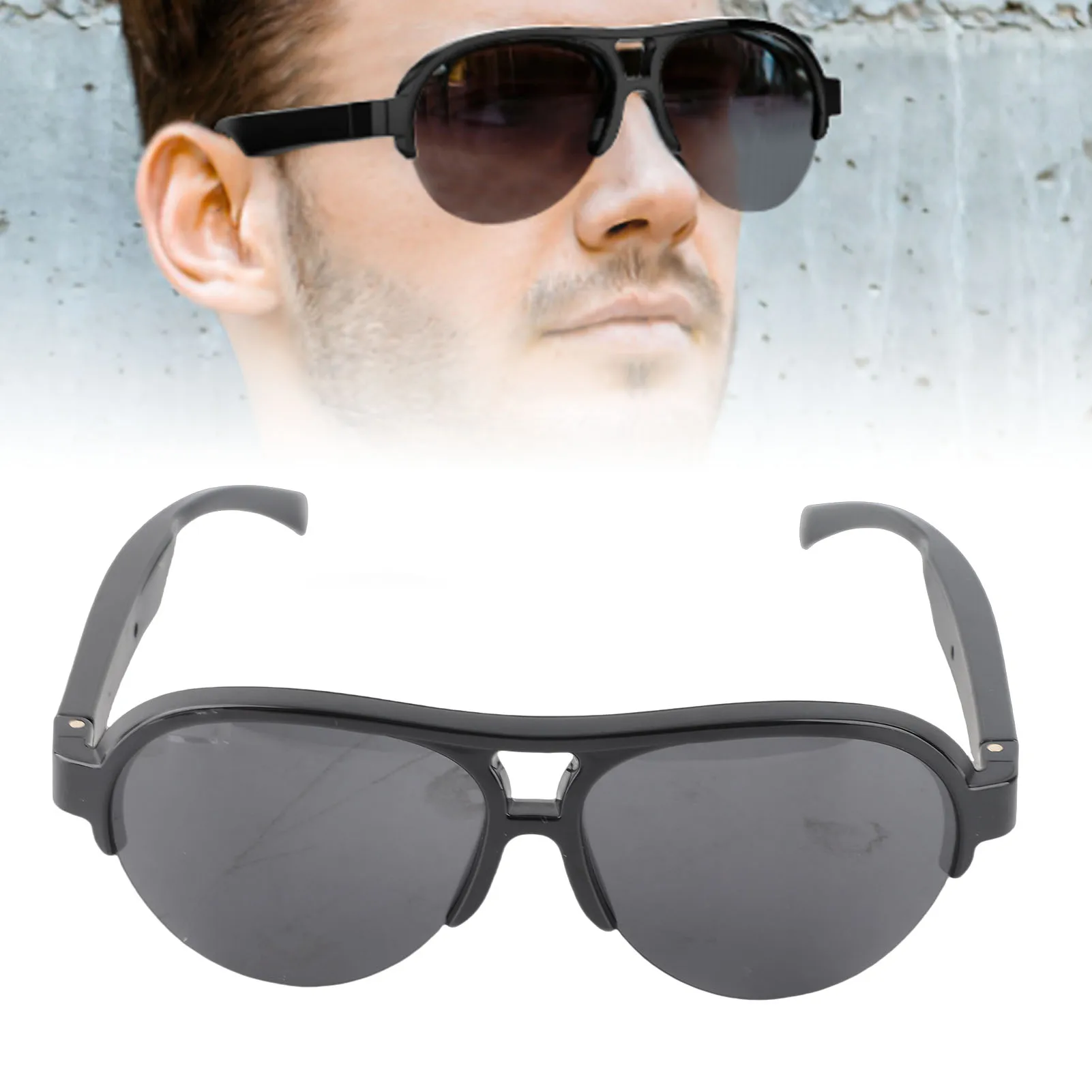

Smart Bluetooth Sunglasses Touch Control Built In HD Mic Double Speakers Smart Glasses For Men Women For Outdoor Sport