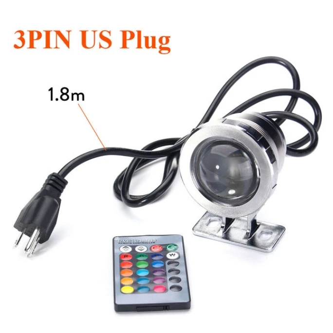 

5W/10W RGB LED Light Fountain Pool Pond Spotlight Underwater Waterproof Night Lamp Outdoor Vase Bowl Garden Party Decoration