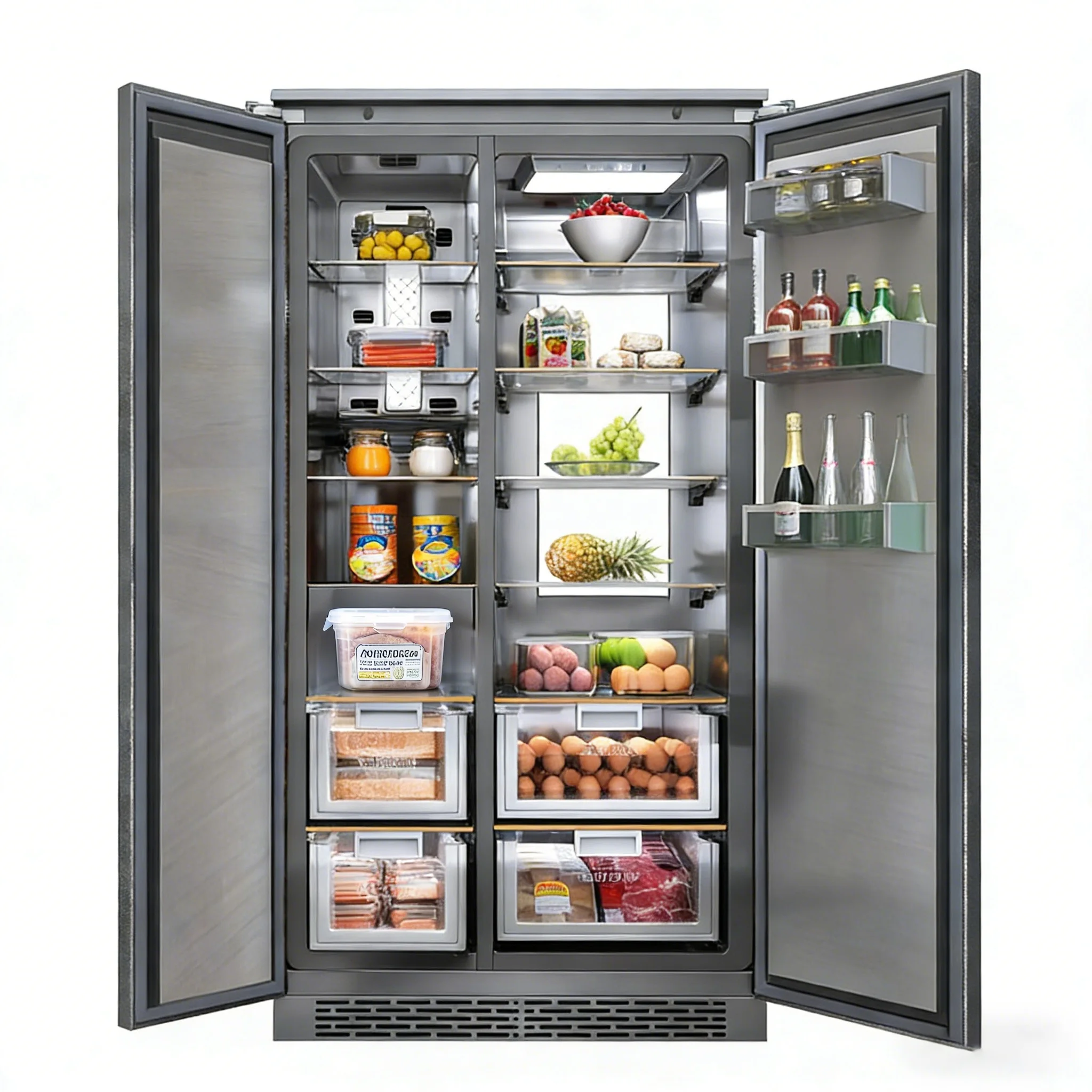 Artaus Hot-sale Home Appliance Fridge Freezer for Home Use 455L Double Door Refrigerators Built in Refrigerator