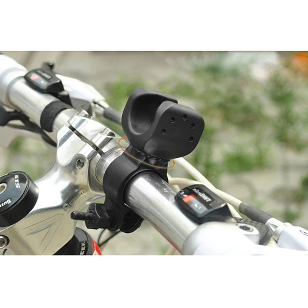 

360 Degree Adjustable Bike Flashlight Mount Holder Rubber Pad Slippage Resistance Universal Light Bracket For
