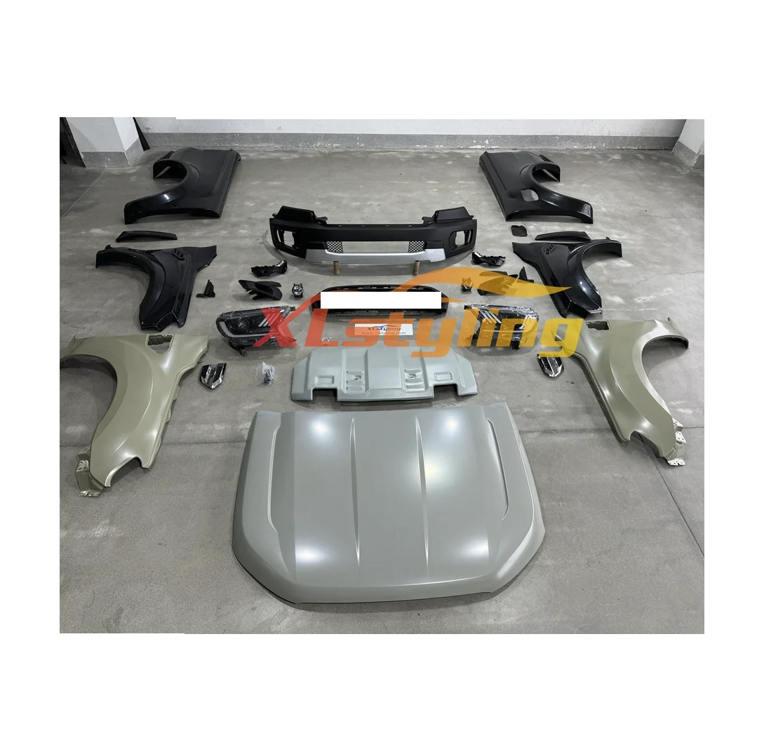 XLstyling Car Facelift Conversion Body Kit Fenders Hood Headlight for Ford Ranger T6 Upgrade To2019 T8 Raptor Bodykit