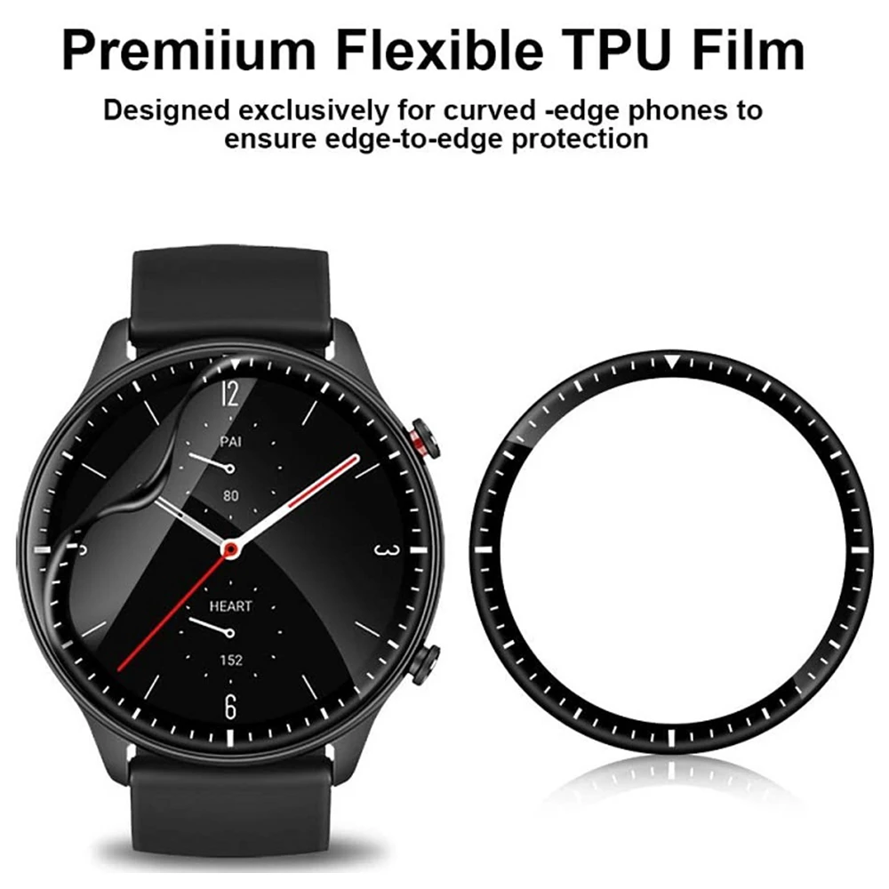 1-3pcs Full-Screen 3D Curved Composite Protective Film For Huami Amazfit GTR 2 HD/Scratch Resistant Protector Accessories