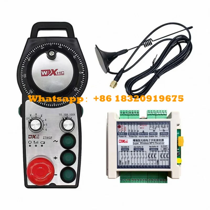 ZTWGP-3 Wireless Manual Pulse Generator CNC MPG Controller 6-Axis Handwheel With 3 Customized Expansion Buttons