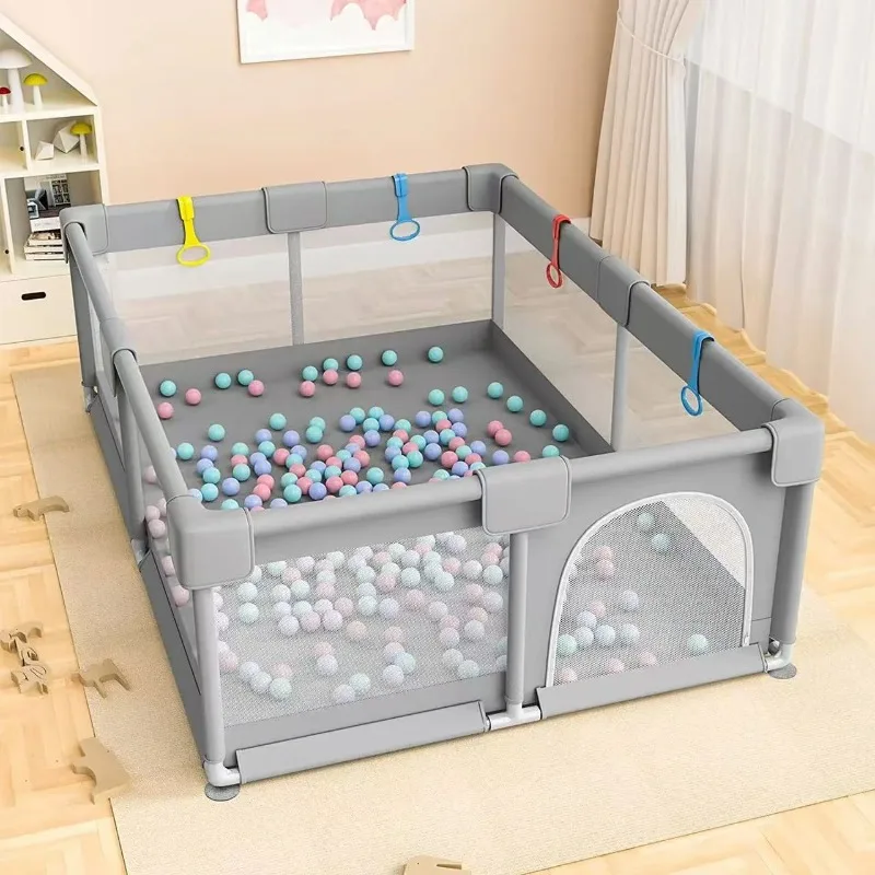 

Portable Foldable Baby Playpen Play Yard Safety Toddler Fence Indoor Outdoor Play Mat Nursery Home Travel Playground Infantil