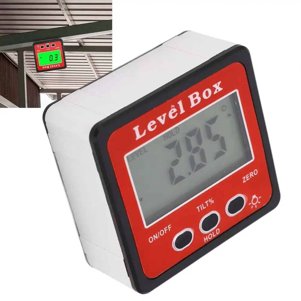 Electronic Digital Angle Dipmeter Level Meter Gradient Measuring Level Protractor Inclinometer Digital Display Magnetic