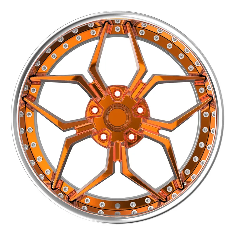 

Gold Rivets 20 Inch Forged Alloy Aftermarket Wheels 5 X 130 Production China