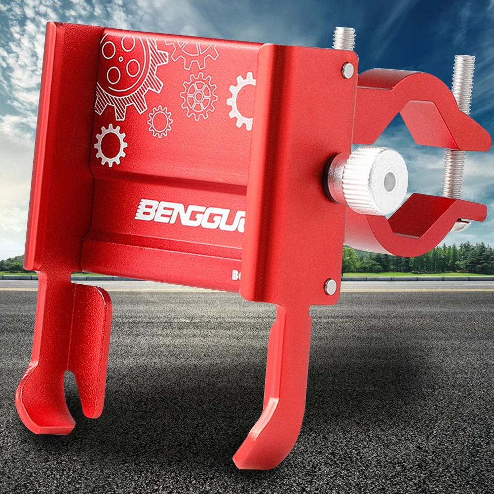 

Bike Phone Support Bracket Aluminium Alloy Mobile Phone Stand Bracket 360 Degree Rotation Shockproof Cycling Equipment