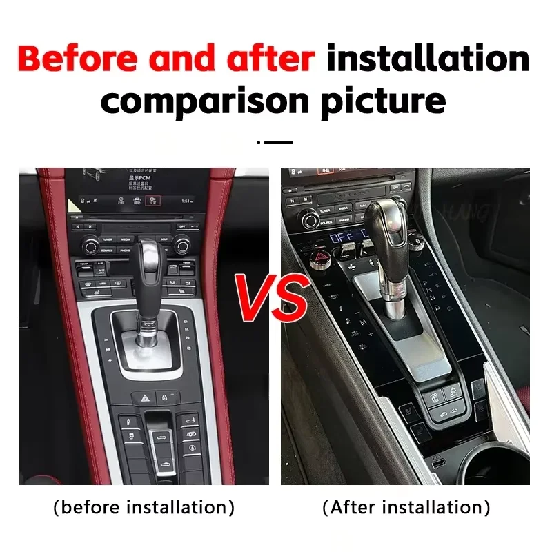 For Porsche 718 Boxster Cayman 2016 2017-2023 Multimedia Player Touch Control Car Digital Console Front AC Panel Full Touch