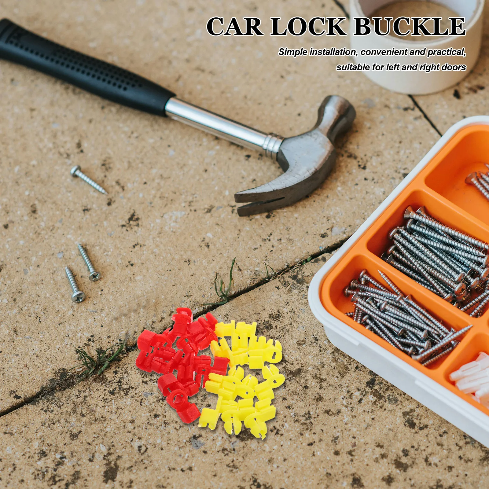 

20Pcs Car Door Clips Tailgate Handle Rod Clip Replacement Door Lock Retainer Clips Auto Parts Truck Accessories