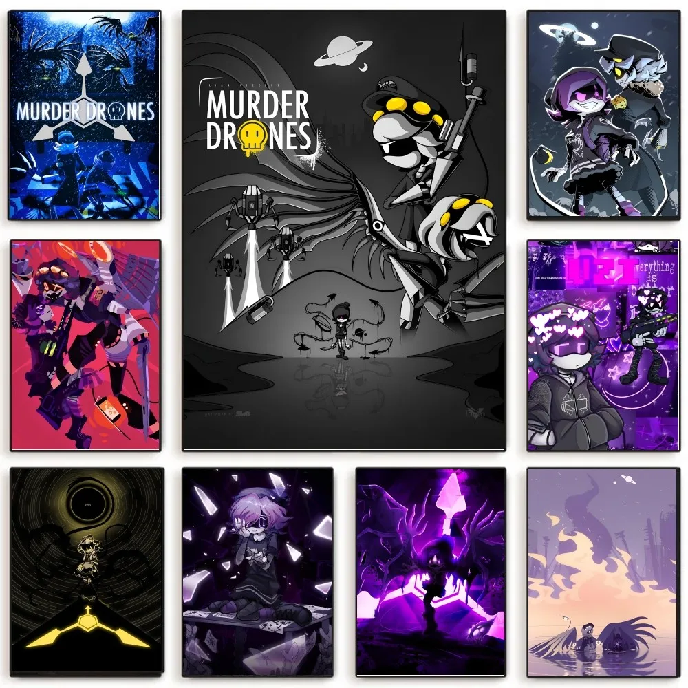 1PC Game M-Murder Drones Poster Paper Print Home Living Room Bedroom Entrance Bar Restaurant Cafe Art Painting Decoration
