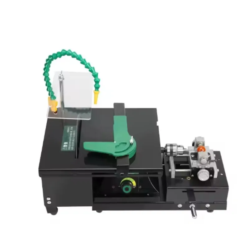 Multifunctional Mini Table Saw Jade Emerald Cutting Engraving Punching Polishing All-In-One Machine for Stone Jewelry Craft DIY
