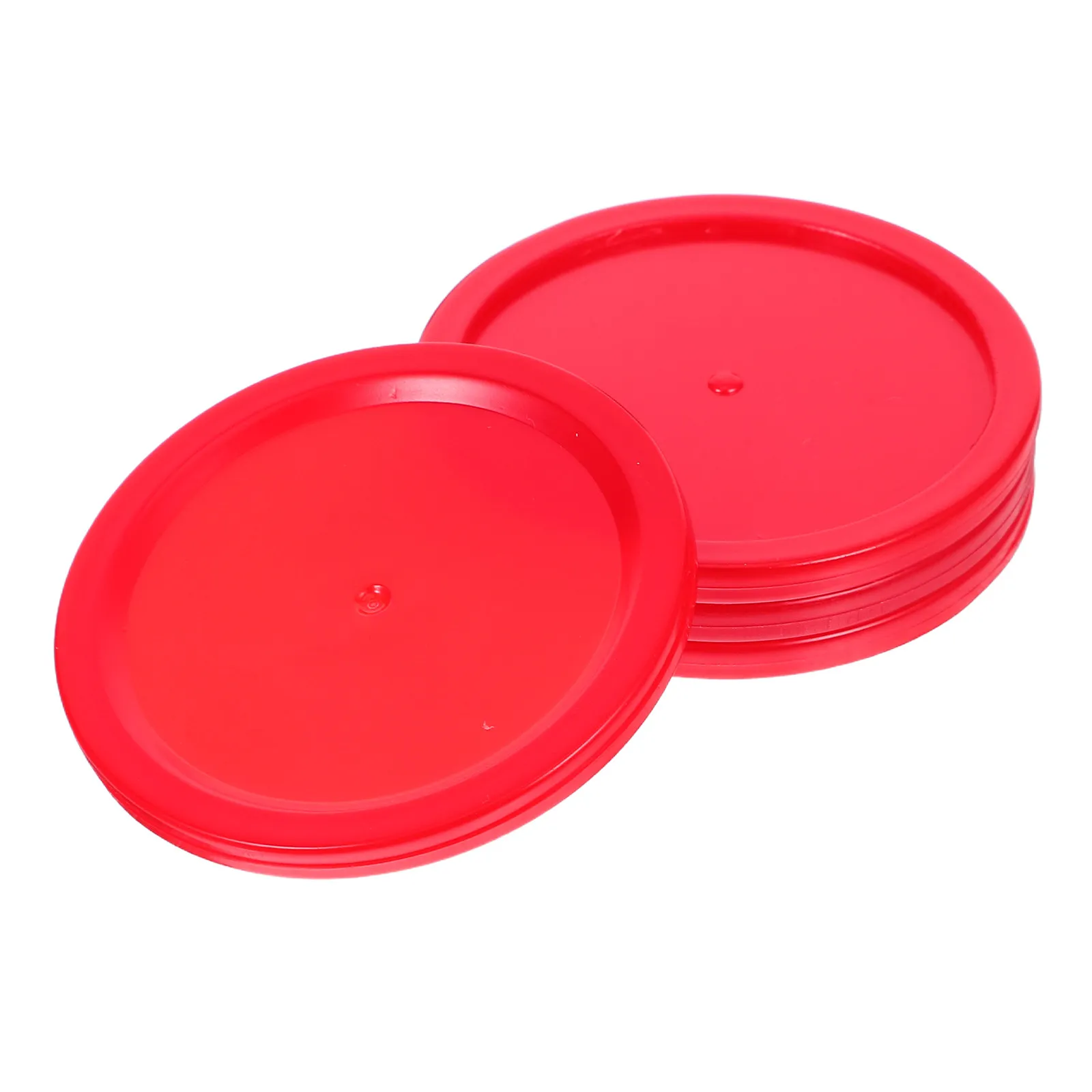 

Набор из 4 шайб-толкателей для аэрохоккея 50 мм с войлочным основанием для защиты стола, быстрые и точные реакции, красные клюшки для аэрохоккея