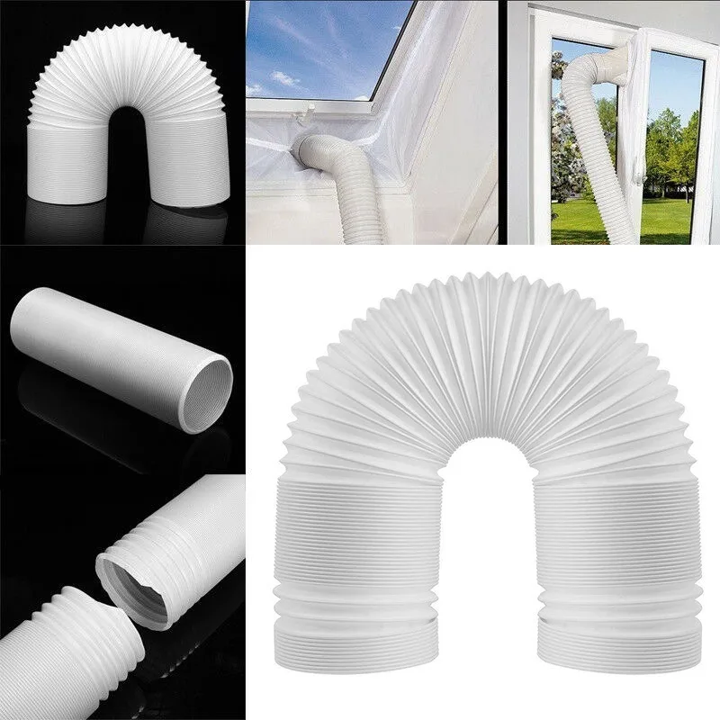 Portable Flexible Conditioner Exhaust Hose Tube Mobile Air Conditioner Exhaust Hose Accessories Vent Hose Replacement Parts
