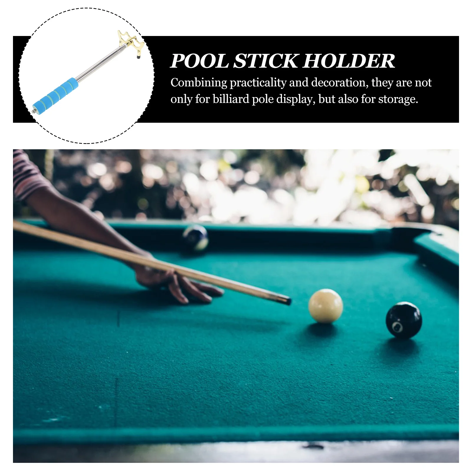 Intrekbare Biljartkeu Stand Verstelbare Brug Hoofd Pool Cue Brug Speltafel Accessoire Beugel