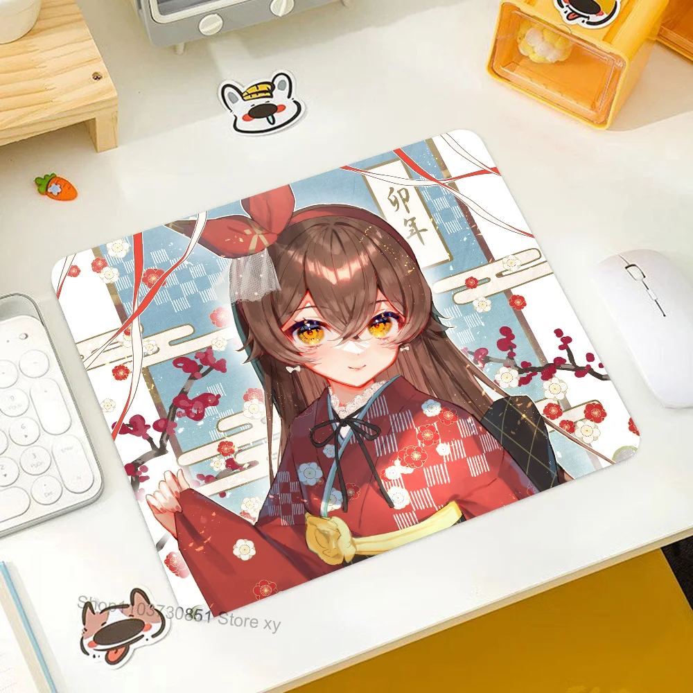 

Amber Genshin Impact Mousepad RGB Small Size Gaming Mouse Pad With LED Light Desk Mat Super Smooth Non-slip Rubber