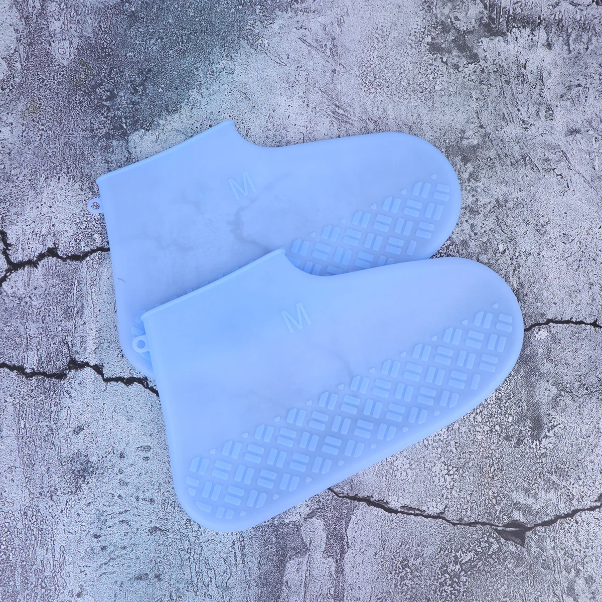 

Waterproof Shoe Cover Covers for Rain Silicone Shoes Case Non-slip Blue Anti-slip