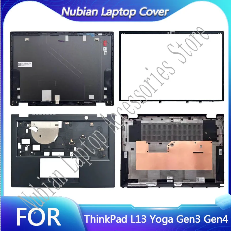 

Laptop Replacement Frame For ThinkPad L13 Yoga Gen3 Gen4 Laptop LCD Back Cover top Front Bezel Upper Palmrest Bottom Base Case
