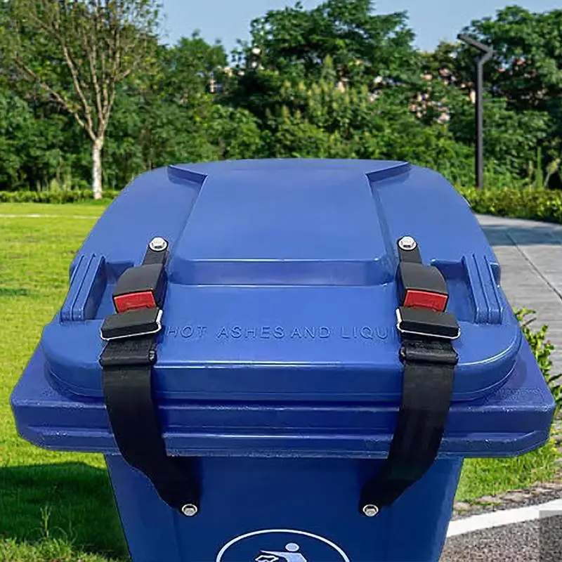 Trash Can Locks Adjustable Garbage Can Lid Lock Raccoon Trash Can Lock Garbage Can Strap For Deters Bears Raccoons Squirrels