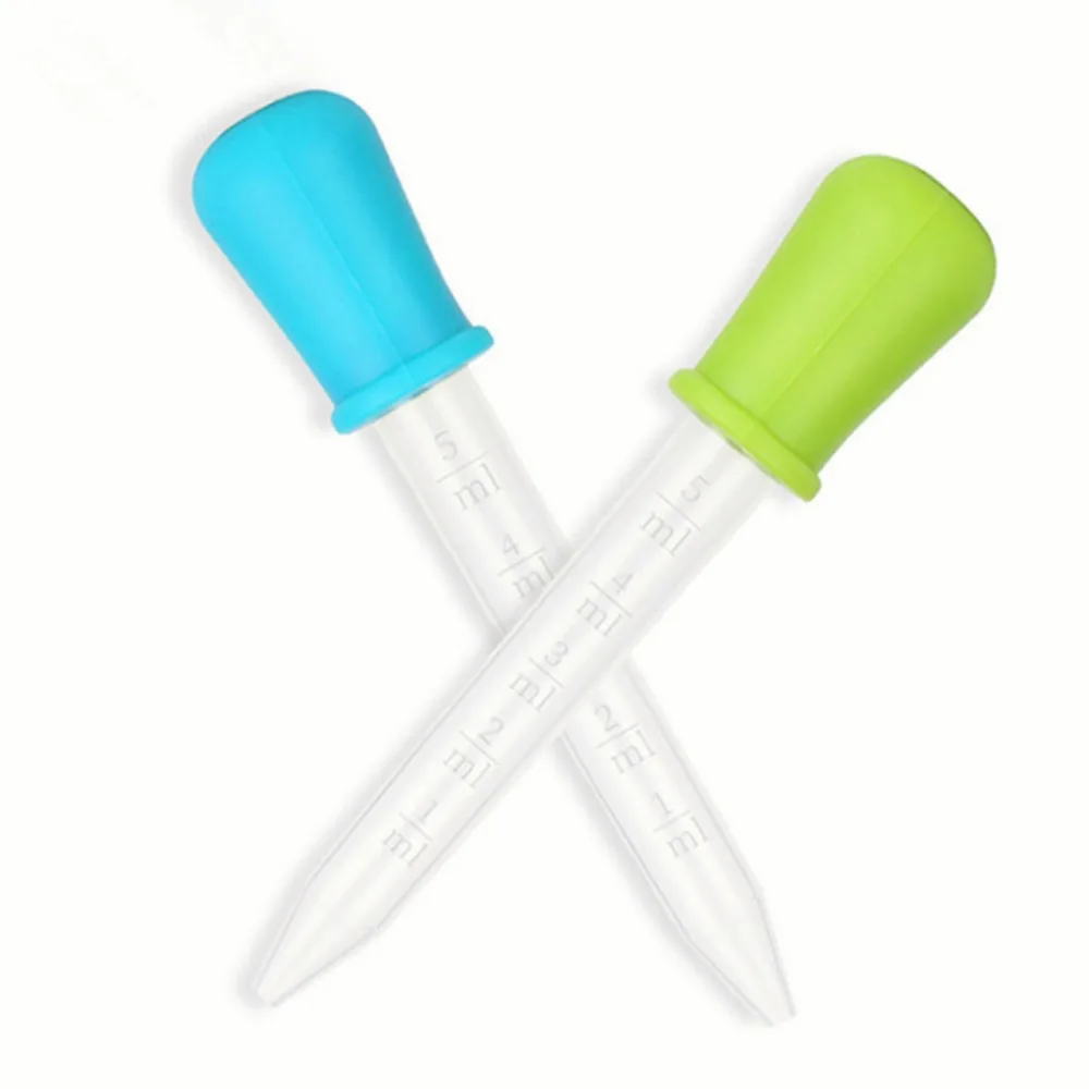 5PCS 5ml Kleine Silikon Kunststoff Pipette Dropper Fütterung Medizin Flüssigkeit Auge Ohr Pipette Dropper Labor Experiment Spielzeug geschenk – Detail 8