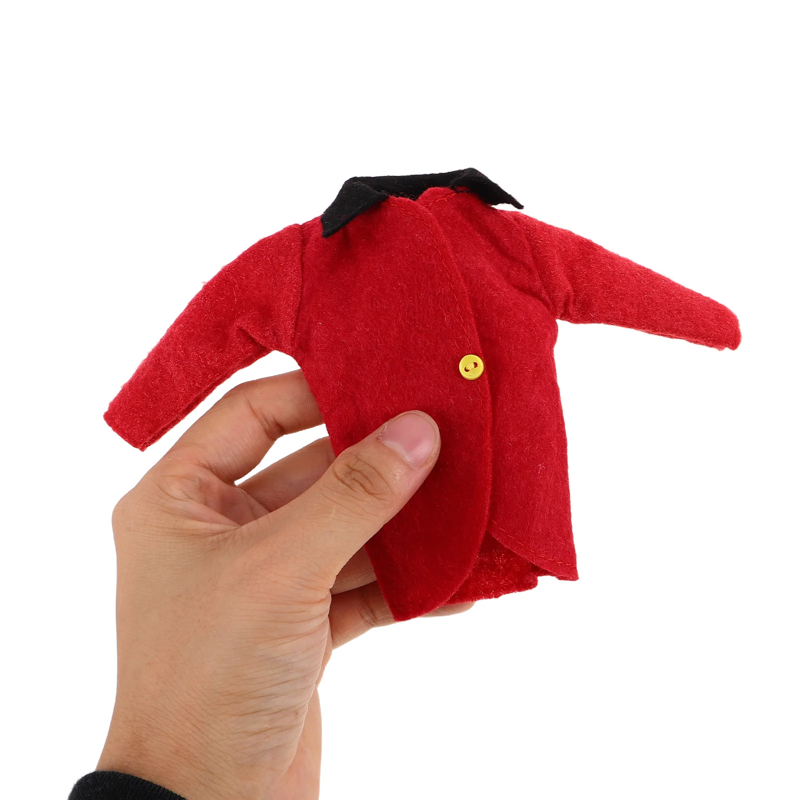

1 set 1 Set Horse Riding Outfit 11Inch Red Equestrian Clothes With Jacket Hat Pants Scarf Mini Dress-Up Set For Girls Collector