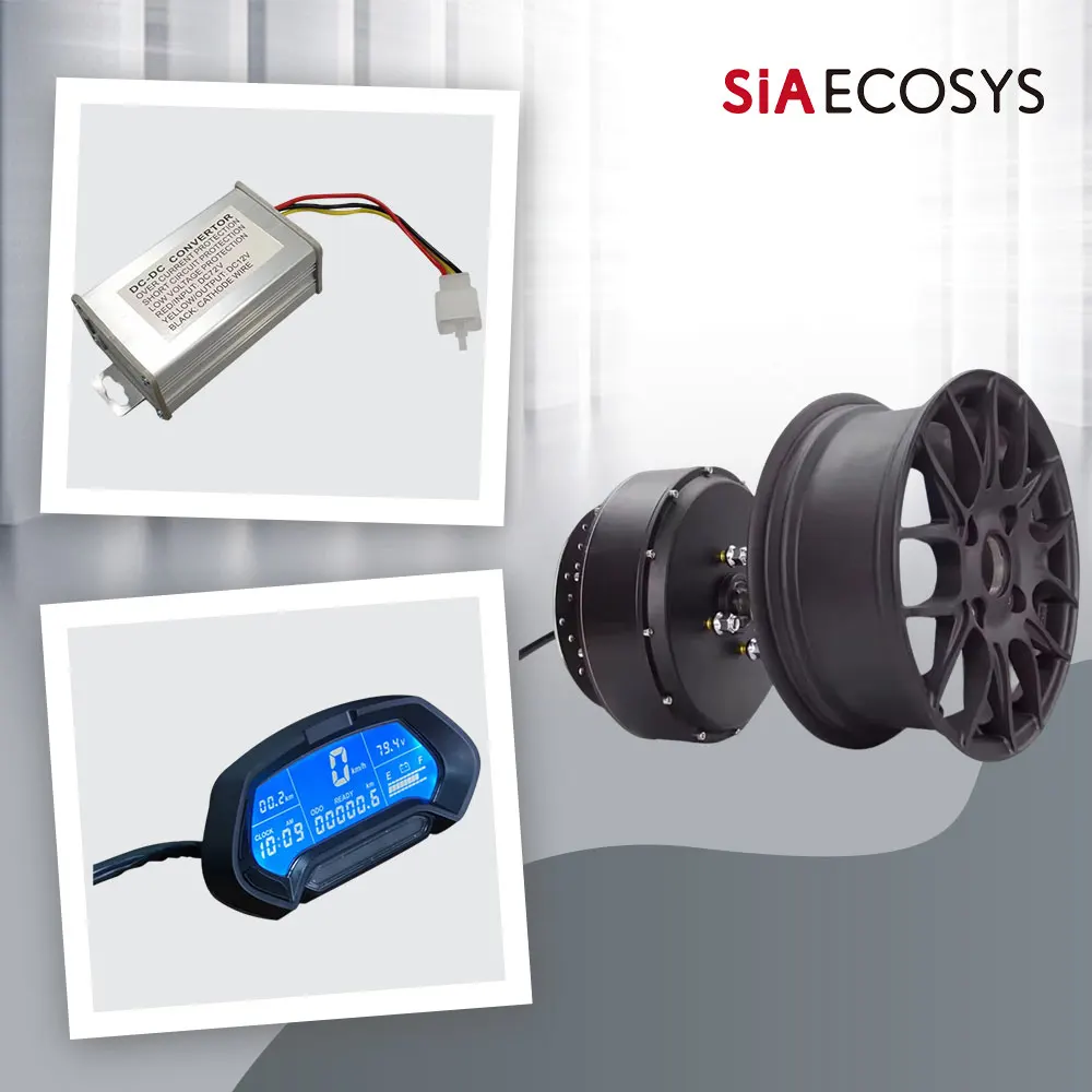 

QSMOTOR 12X5,0 дюйма 5000 Вт V4 Комплекты для переоборудования двигателя-концентратора с одним/двухим валом и контроллером SVMC72200