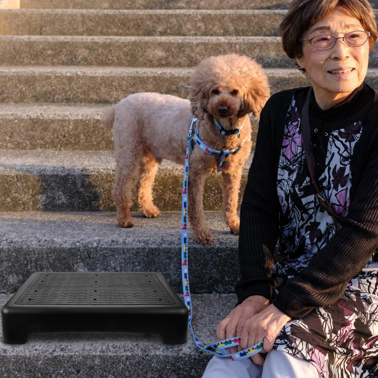 

Противоскользящий табурет-платформа для пожилых людей, широкий пластиковый нескользящий дизайн, штабелируемая подставка для ног, подставка для ног стола, уличная в помещении