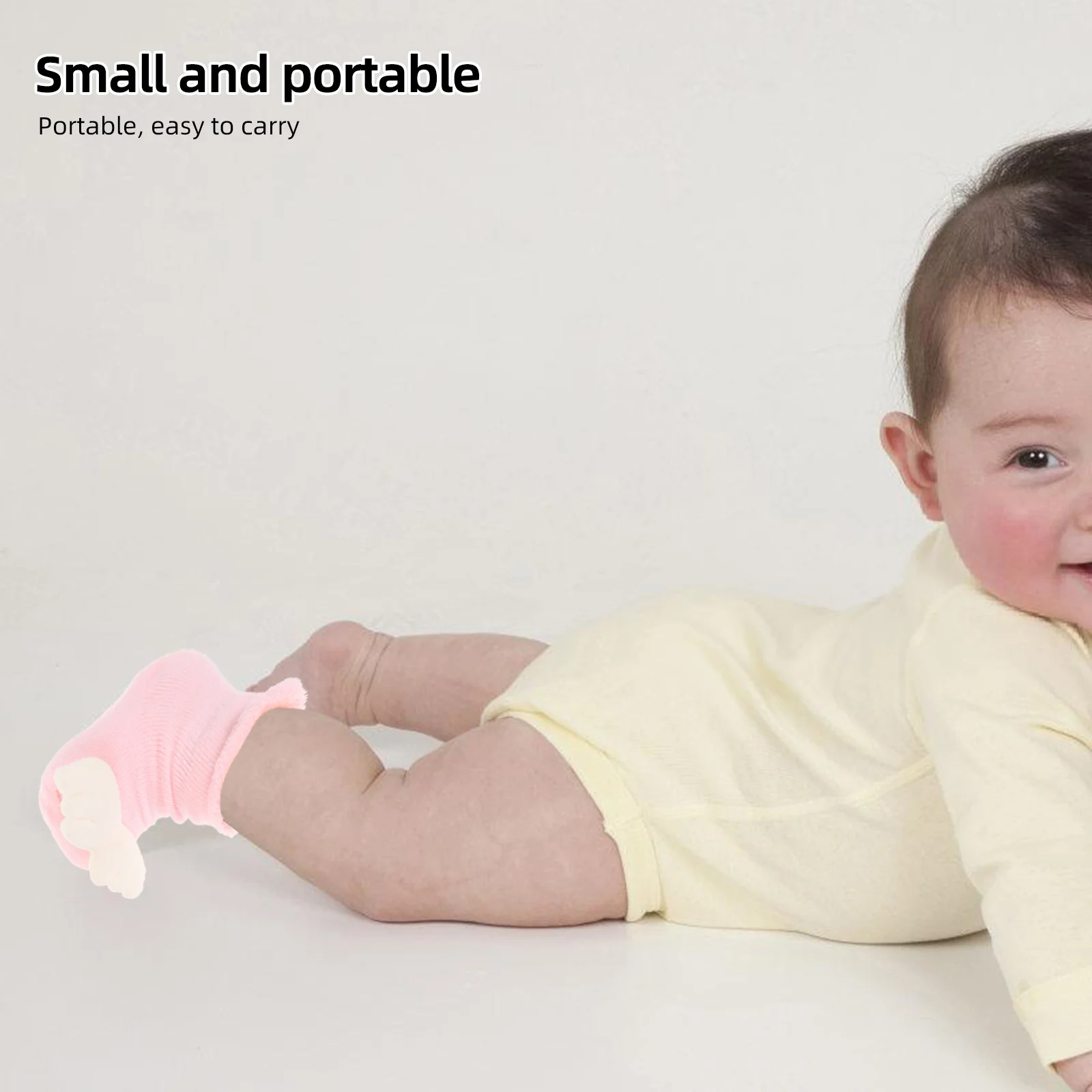 ถุงเท้าเด็กแรกเกิดแบบหนา ถักลายลูป สำหรับฤดูใบไม้ร่วงและฤดูหนาว อุ่น ถึงกลางน่อง กันลื่น นุ่ม สีชมพู ถุงเท้าแบบรองเท้า ถุงเท้าเด็กวัยหัดเดิน
