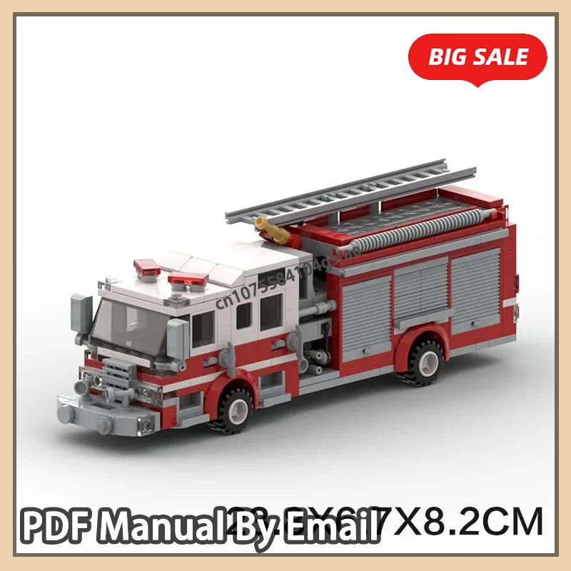 

422 шт., городской автомобиль, пожарный насос, грузовик, строительные блоки, маленькая пожарная машина, 6-сетка, автомобильный орнамент, сборная модель, головоломка, детский подарок на день рождения