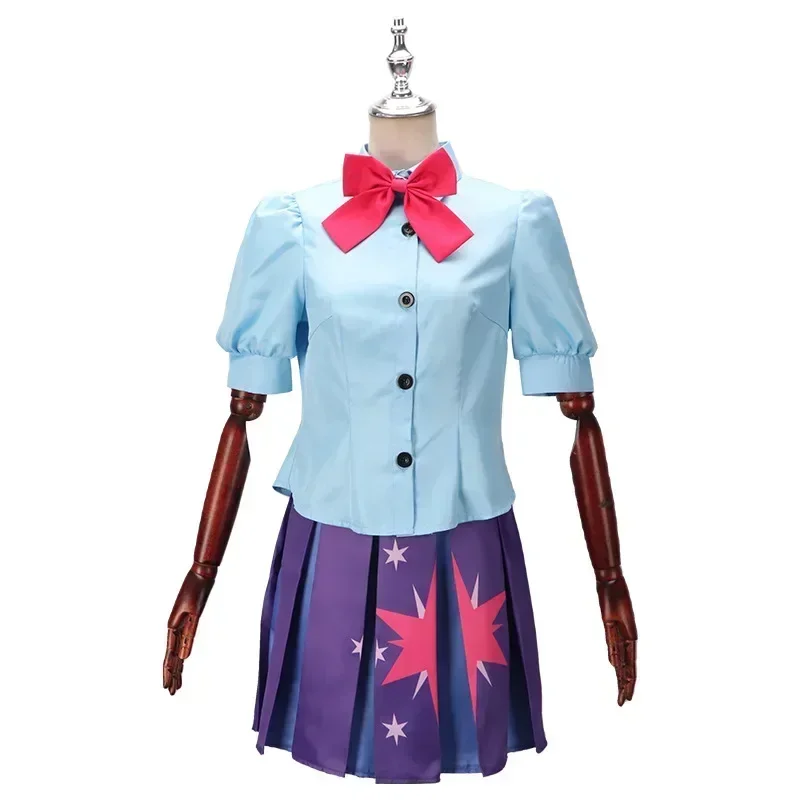 

New 2025 Anime Twilight Sparkle Unicorn Princess Cosplay Costume Adult Women Girls JK Skirt Suit Halloween Uniform Party Outfit