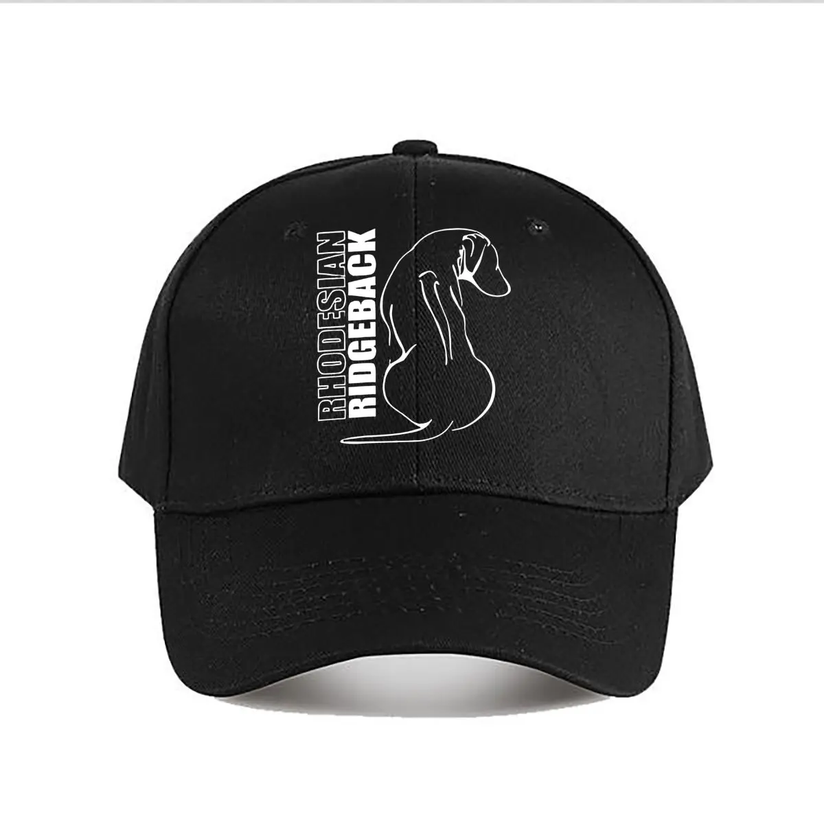 Vinyl Rhodesian Ridgeback Silhouette Decal Baseball Cap Fashion Men Sunhat Women's Outdoor Sports Snapback Cap