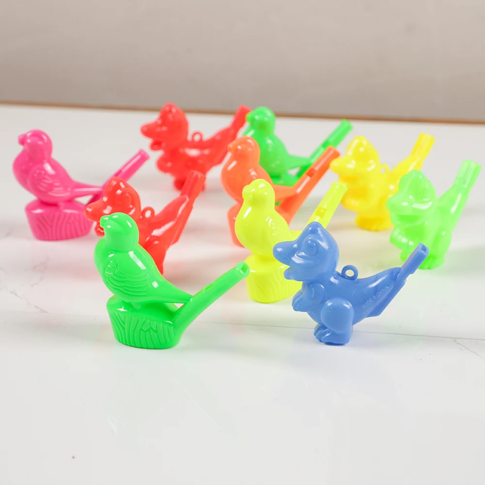 10Pc Water Bird Dinosaur Whistles Noise Maker Toys for Kid Birthday Party Favors Goody Bags Giveaways Pinata Filler Treasure Box