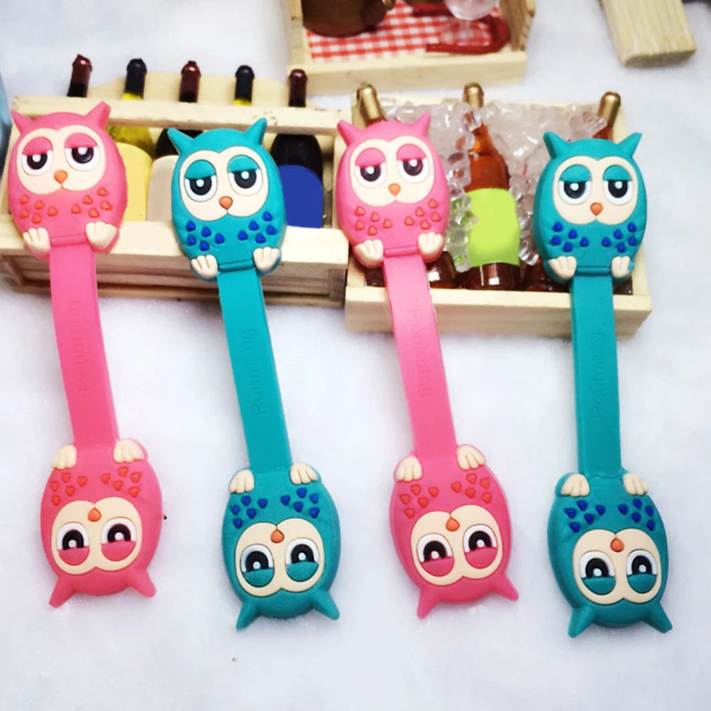

10pcs Owl Shaped Cable Ties Reusable Wire Organizer Cord Manager Weatherproof Lightweight Headset Winder Buckle Design for Home