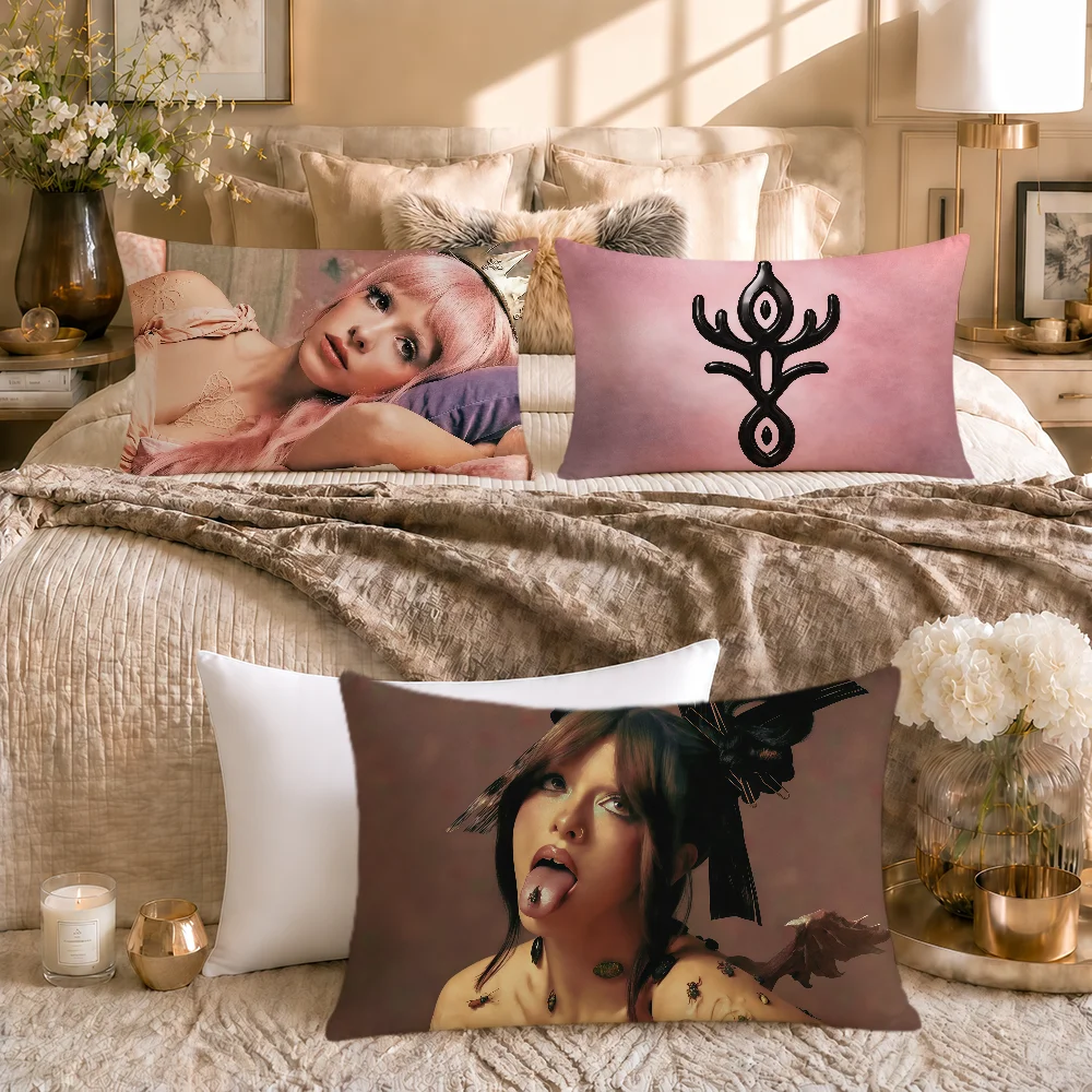 Singer M-Melanie Martinez Hades Creepy Cute Soft Rectangle Pillowcover Home Sofa Living Room Decor Dorm Hogar Pillowcase Gift