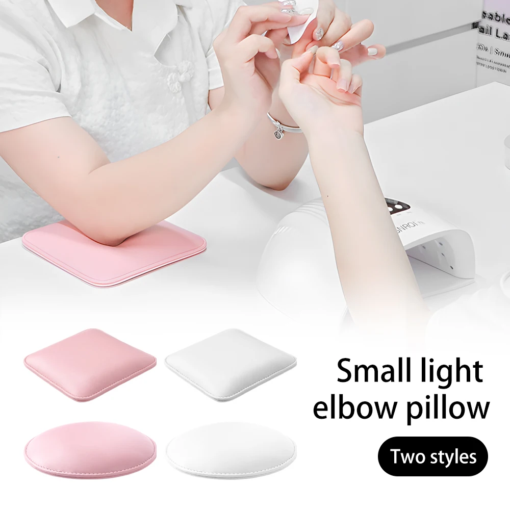 Square Microfiber Leather Nail Arm Rest Professional Non-Slip Nail Technician Arm Rest Pillow Cushion Salon Manicure Elbow Pad