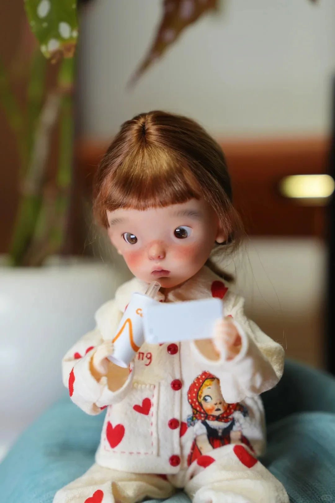 God Girl SD Doll Solid Resin landoudou Naked BJD Doll 1/6 Special amy Bean Body Cute Little Cloth Makeup New