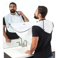 Waterproof Shaving Apron Men Beard Trimming Cape with Suction Cups Beard Collector Hair Catcher Barber Bathroom Styling Tools