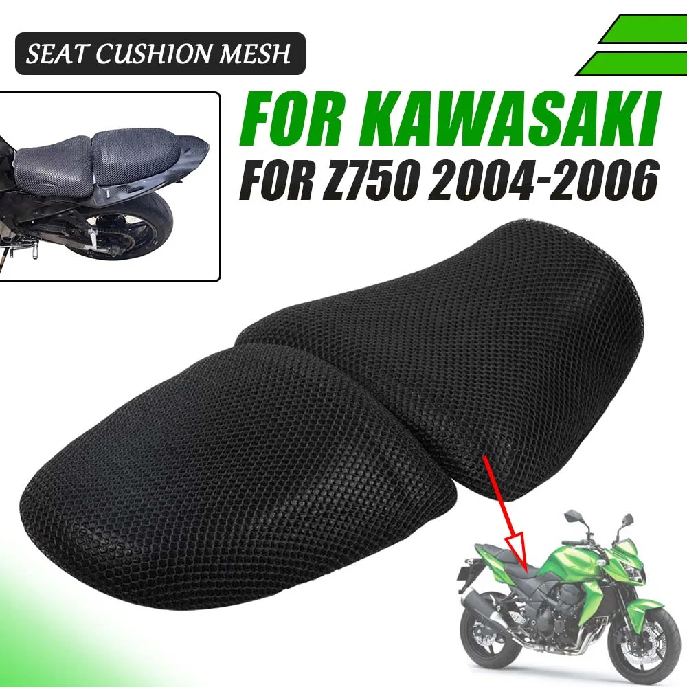 

For Kawasaki Z750 Z 750 2004 2005 2006 Motorcycle Accessories Seat Cushion Cover Protection Guard Breathable Waterproof 3D Mesh