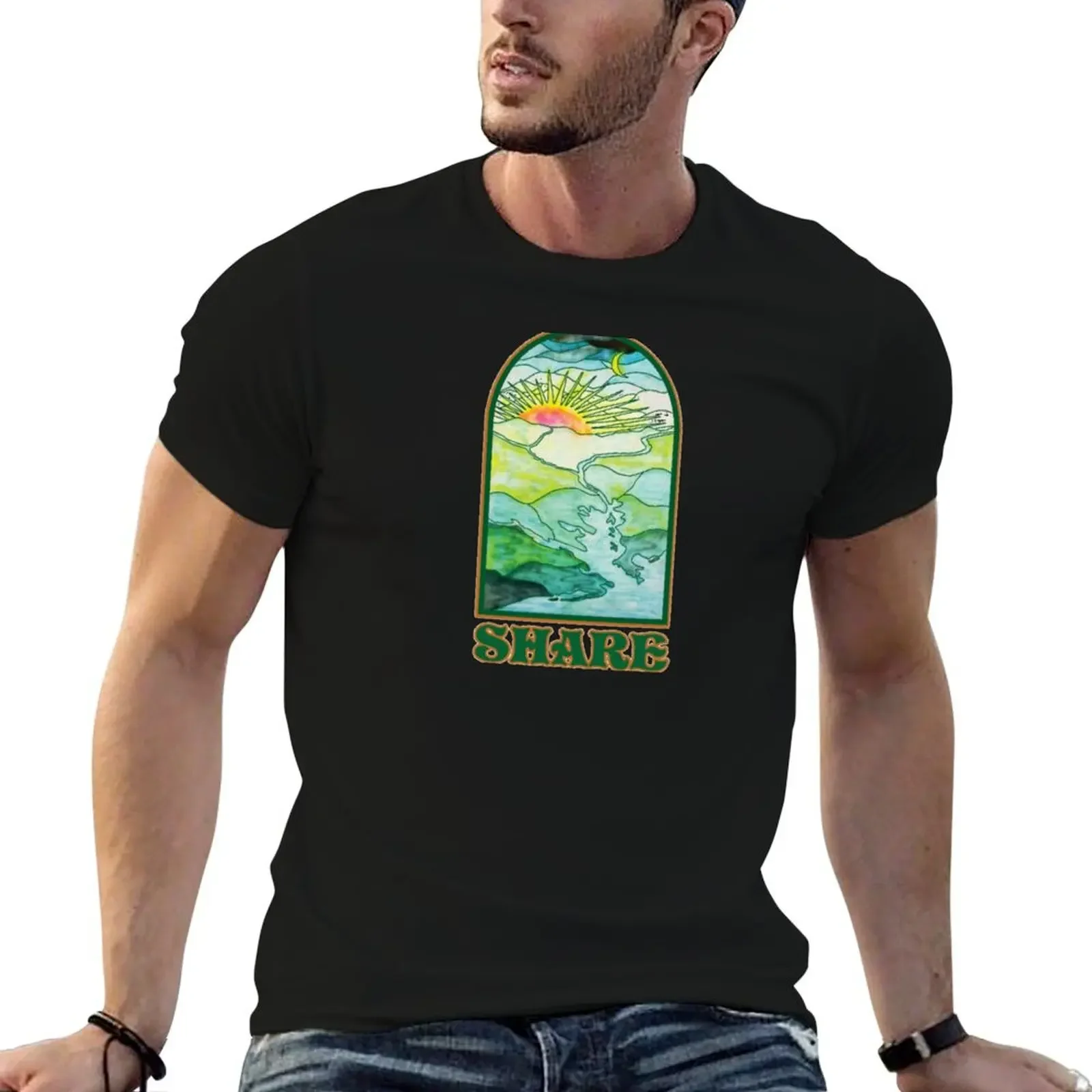 River Valley Sunrise_Original T-Shirt baggy shirts vintage t shirts for a boy men t shirt