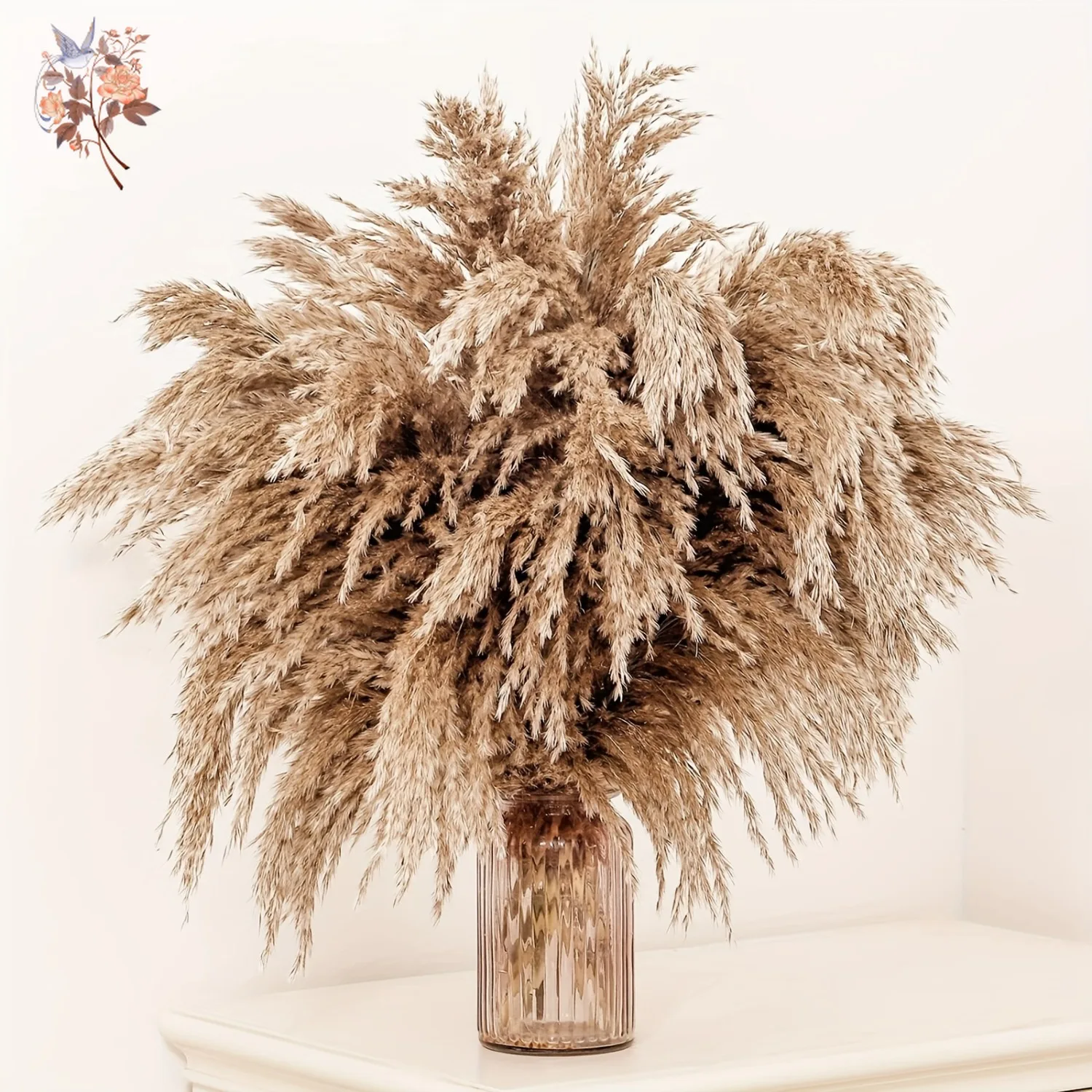 30Pcs Dried Flower Natural Fluffy Pampas Grass Bouquet Wedding Party Decoration Bunny Rabbit Tails Artificial Flowers Home Decor