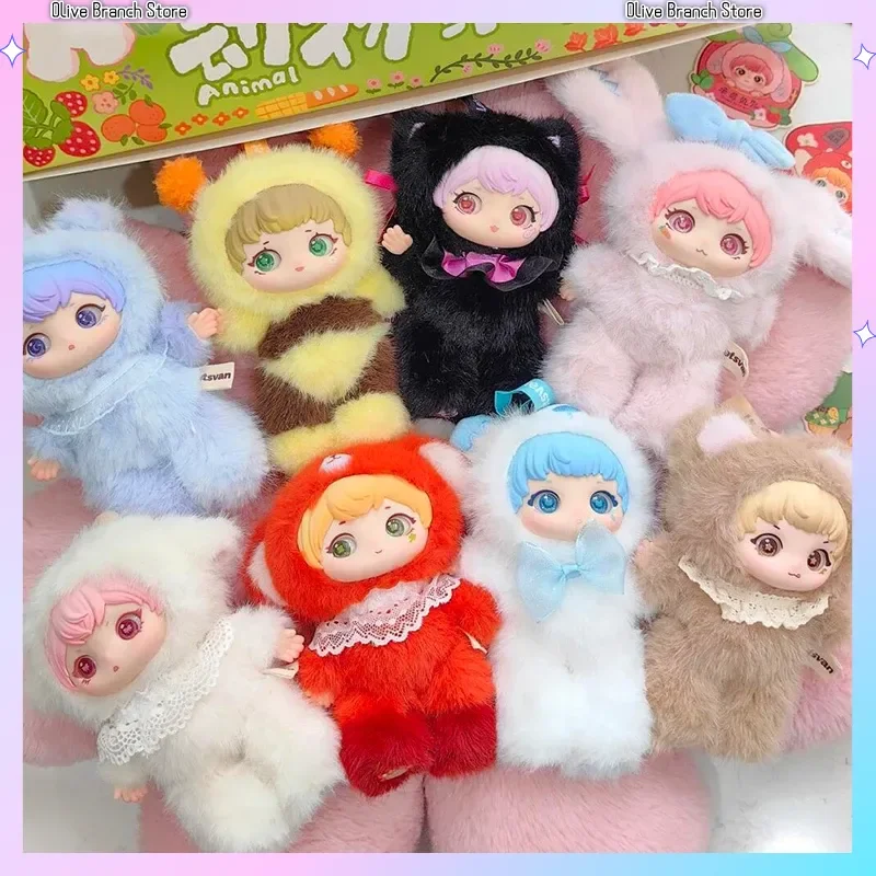 

Ziyuli Animal Party Series Blind Box Cute Ziyuli Anime Doll Mystery Box Kawaii Animals Action Figure Surprise Bag Pendant Toys