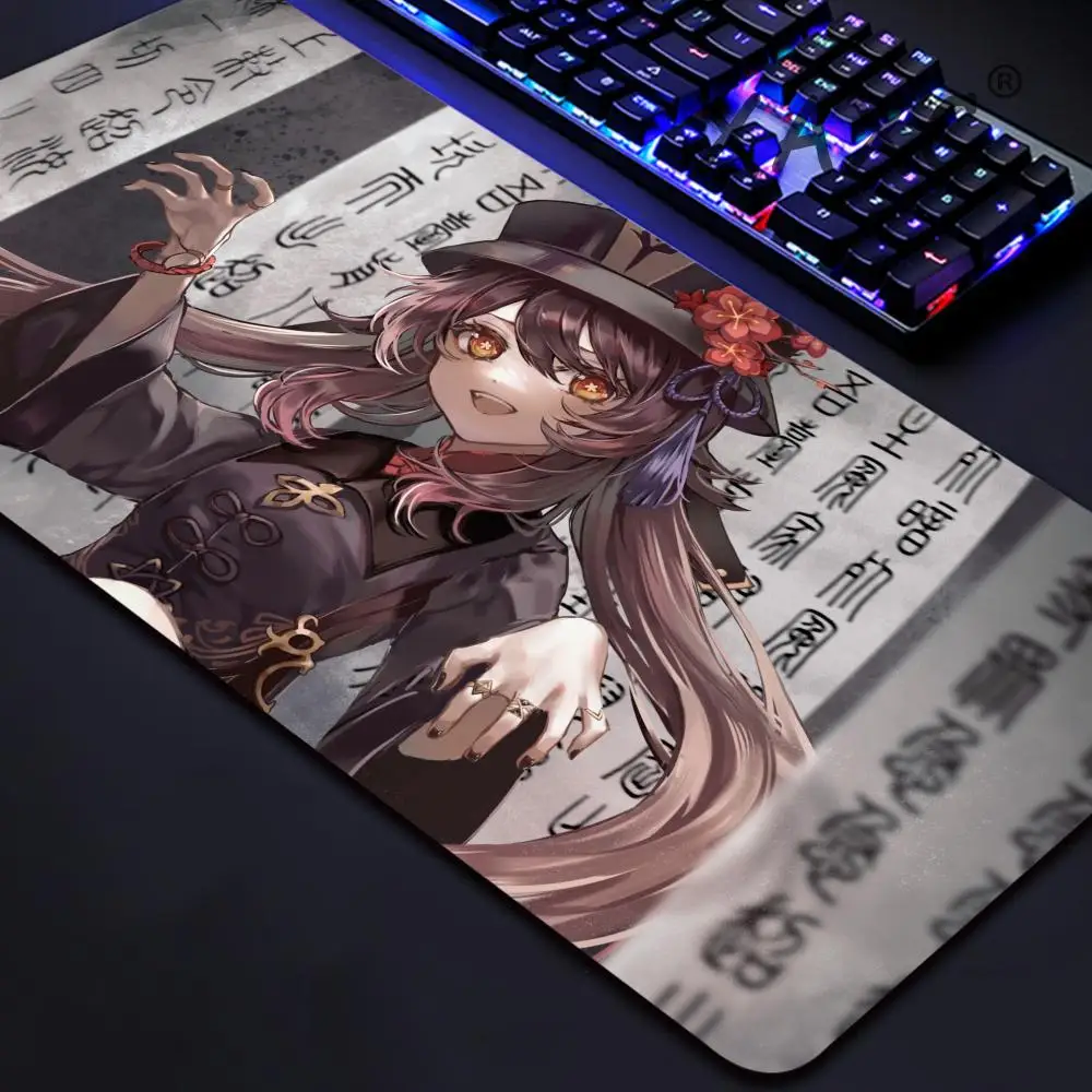 

Hu Tao Genshin Impact Mouse Pad Desk Mouse Pad Cute HD Desk Pad Extended Gaming Keyboard Mats Large XXL Gamer Mousepad 120X60