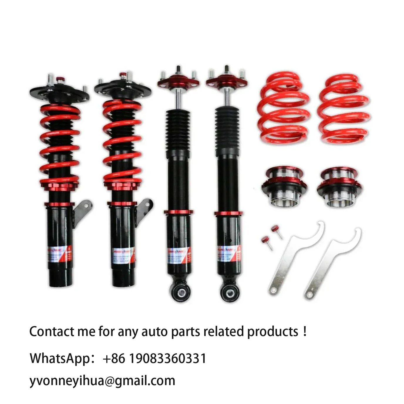 Front Motorcycle Shock Absorber Manufacturers for BMW E46 3 Series Adjustable Coilover Struts Damper