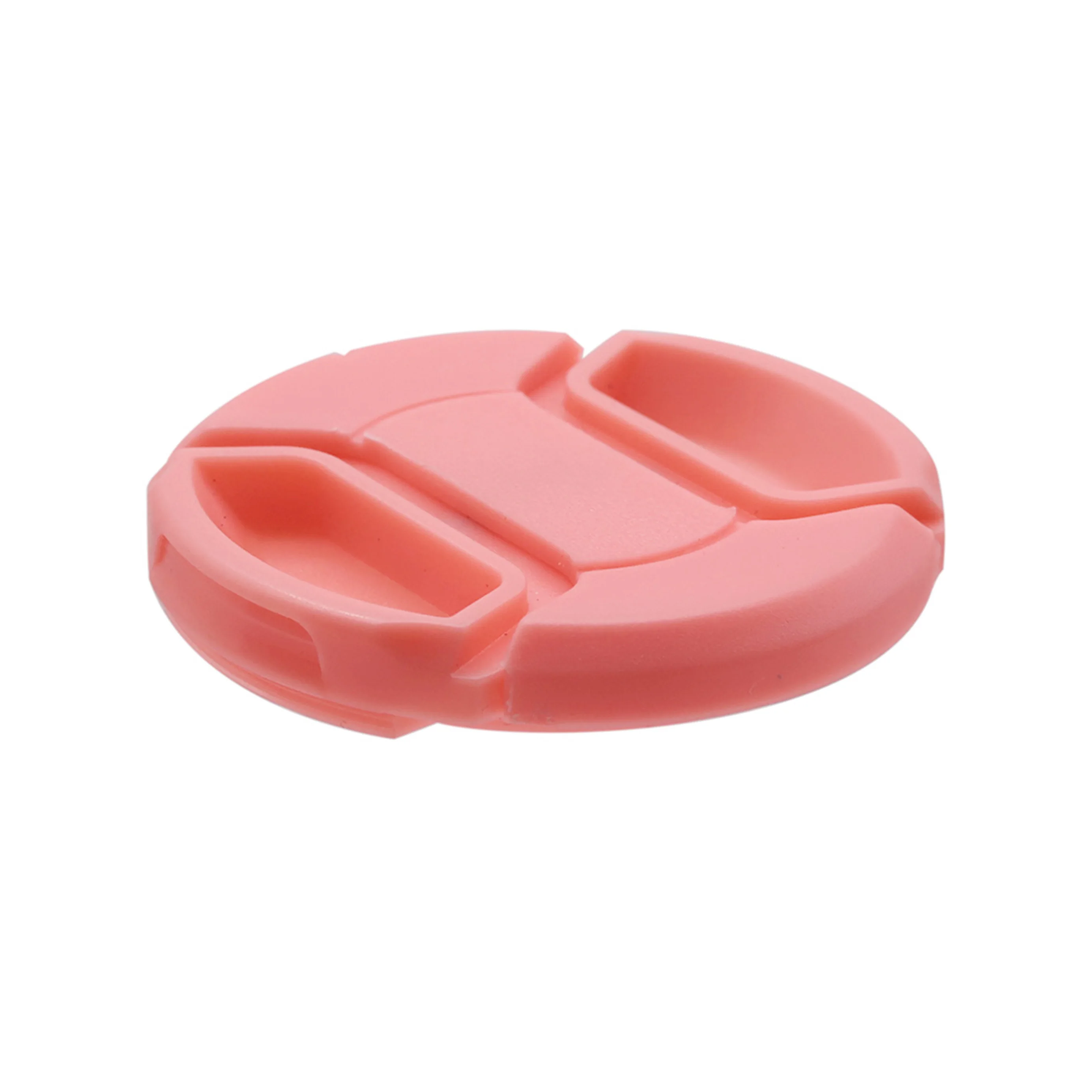 Tapa de lente pinchada central colorida, Rosa/verde, Universal, 37, 40,5, 43, 46, 55, 62, 72, 77, 82, 86 mm