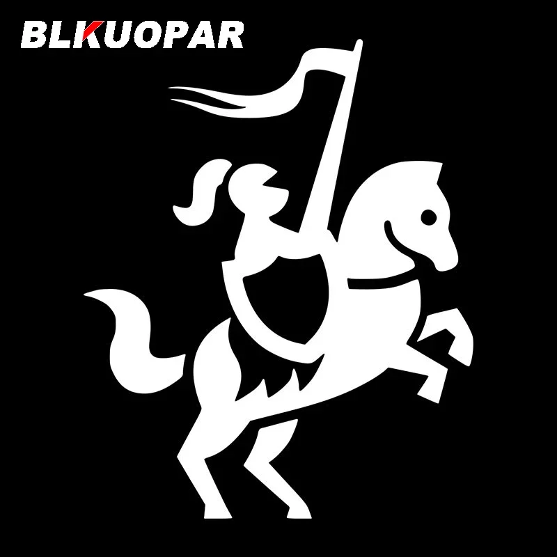 BLKUOPAR Knight Funny Car Stickers Personality Vinyl JDM Die-cut Scratch-Proof Windshield Refrigerator Graphics Car Goods