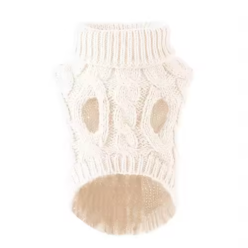 New Pet Small Pet Dog Clothes Sweater Fashion Autumn Winter Solid Fried Dough Twists Knitting Warm Comfort Clothing - Image 7