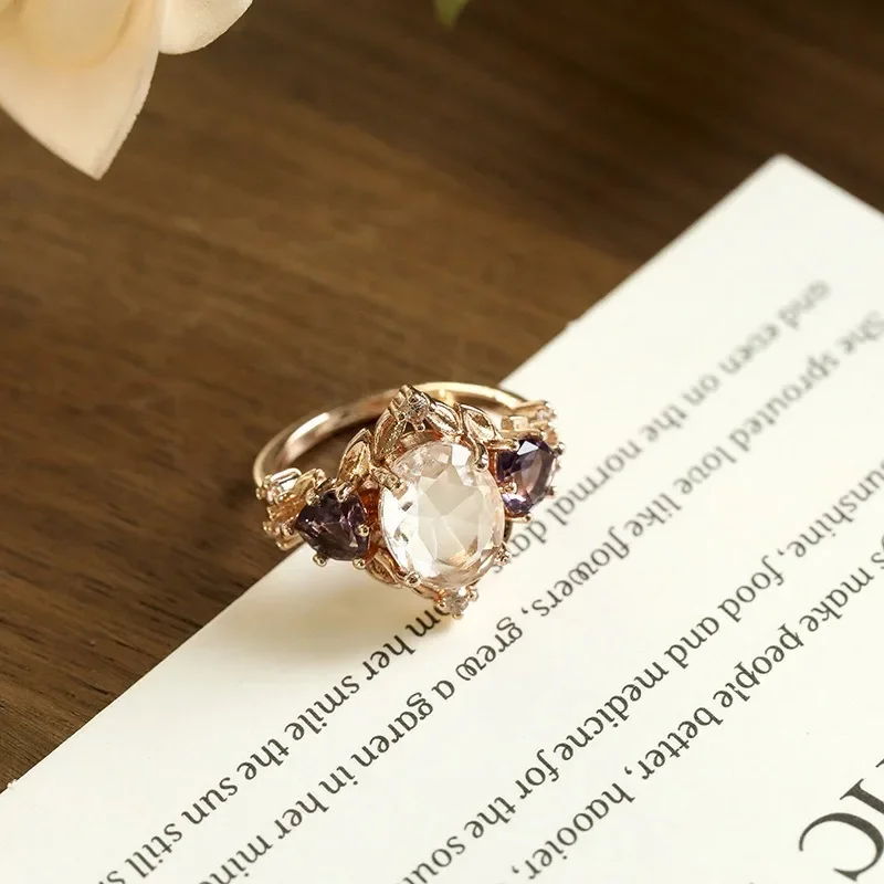 Women Simple Ring Small Fresh Copper Inset Artificial Zircon Ring Classic Personality Rings for Women Jewelry Bling Ring Men