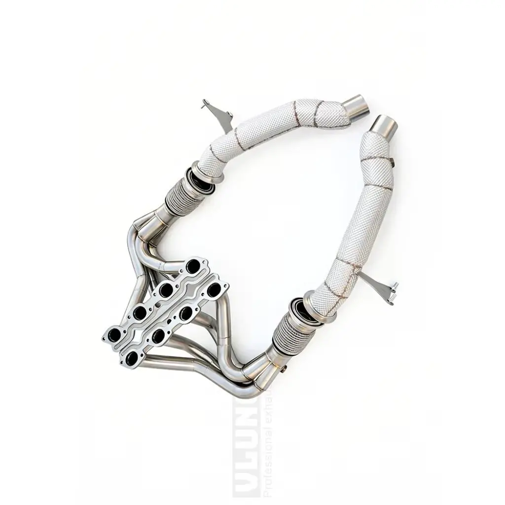 

Suitable for Ferrari 458 V8 4.5L 2009-2015 Stainless Steel Exhaust Manifold With Exhaust Heat Shield High Flow Header