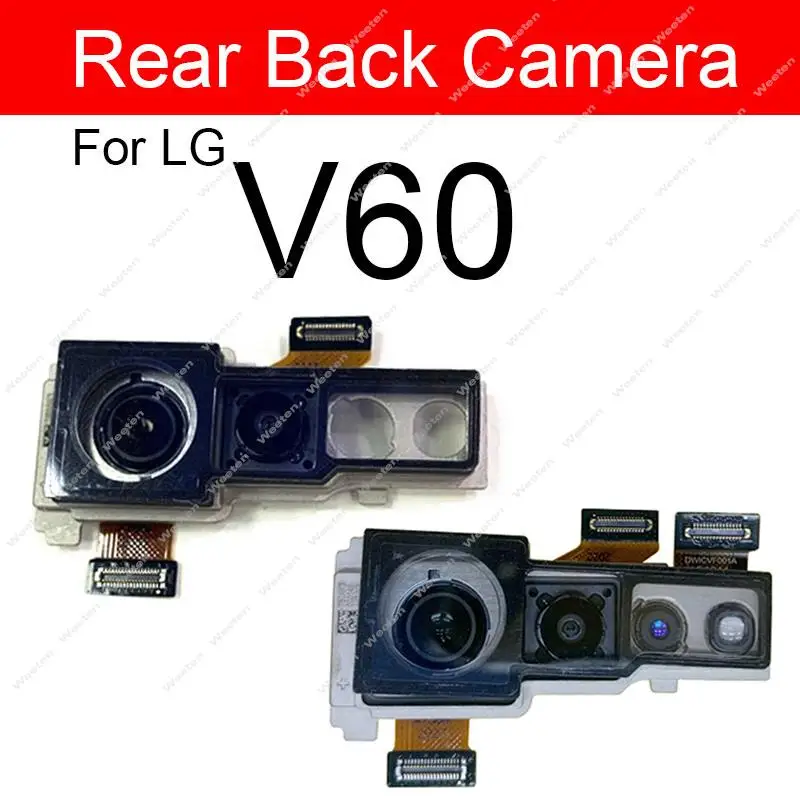 Front Rear Main Camera For LG V50 V50S V60 V70 ThinQ Back Big Camera Small Facing Camera Module Flex Cable Replacement