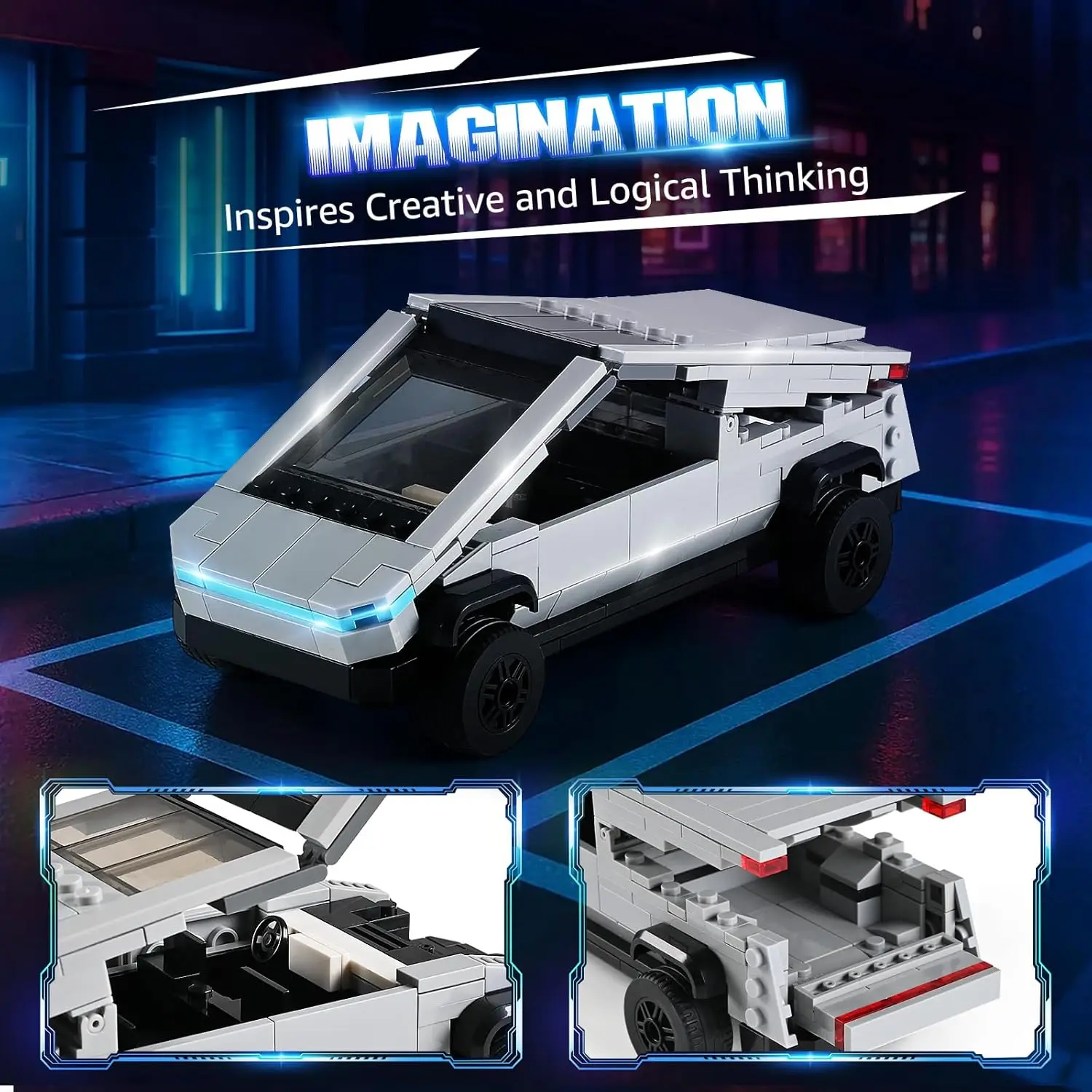 332 PCS Racing Car Building Blocks Set Creative Model Car Kit for Kids and Adults Age 3+, Educational Engineering Toy and Collec